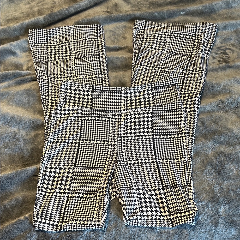 No Boundaries Monochrome Houndstooth Leggings M 7-9